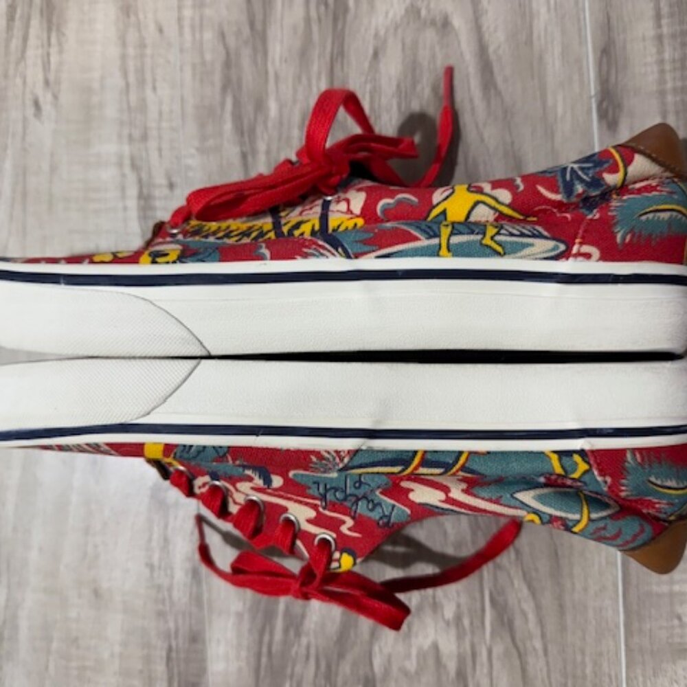 Polo Ralph Lauren Men's THORNTON III Hawaii Aloha Tropical Shoes-Size 10.5D - Picture 6 of 13